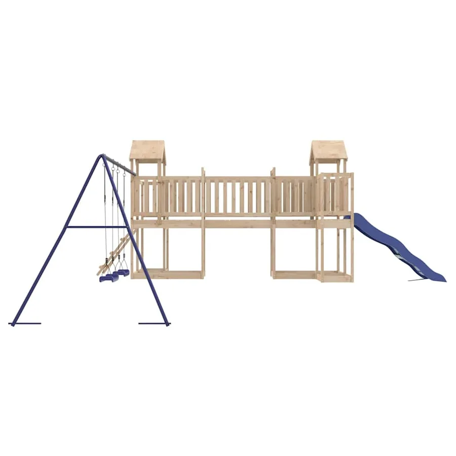 Aire de jeux d'extérieur bois de pin massif - 5