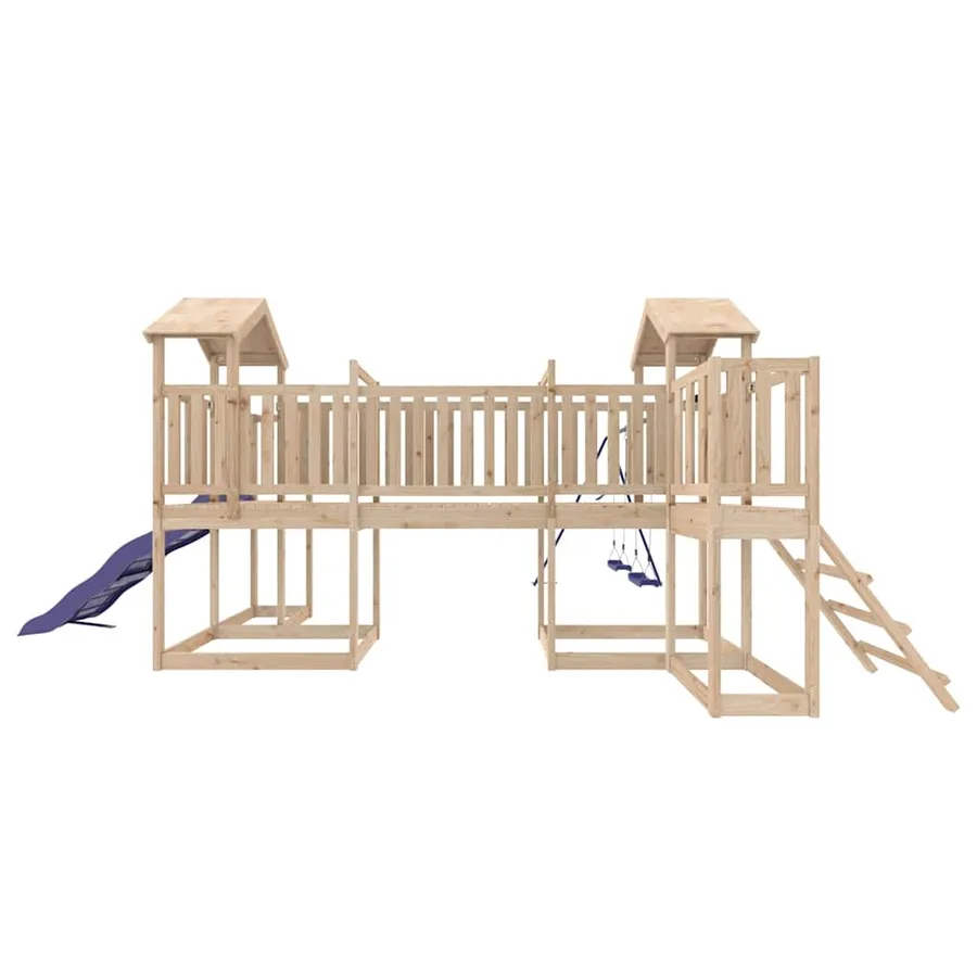 Aire de jeux d'extérieur bois de pin massif - 6