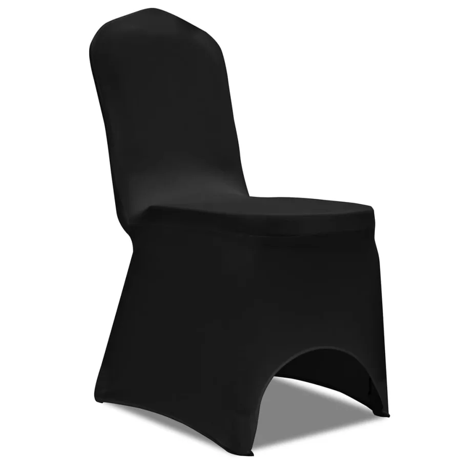 Housse de chaise extensible 4 pcs Noir - 2
