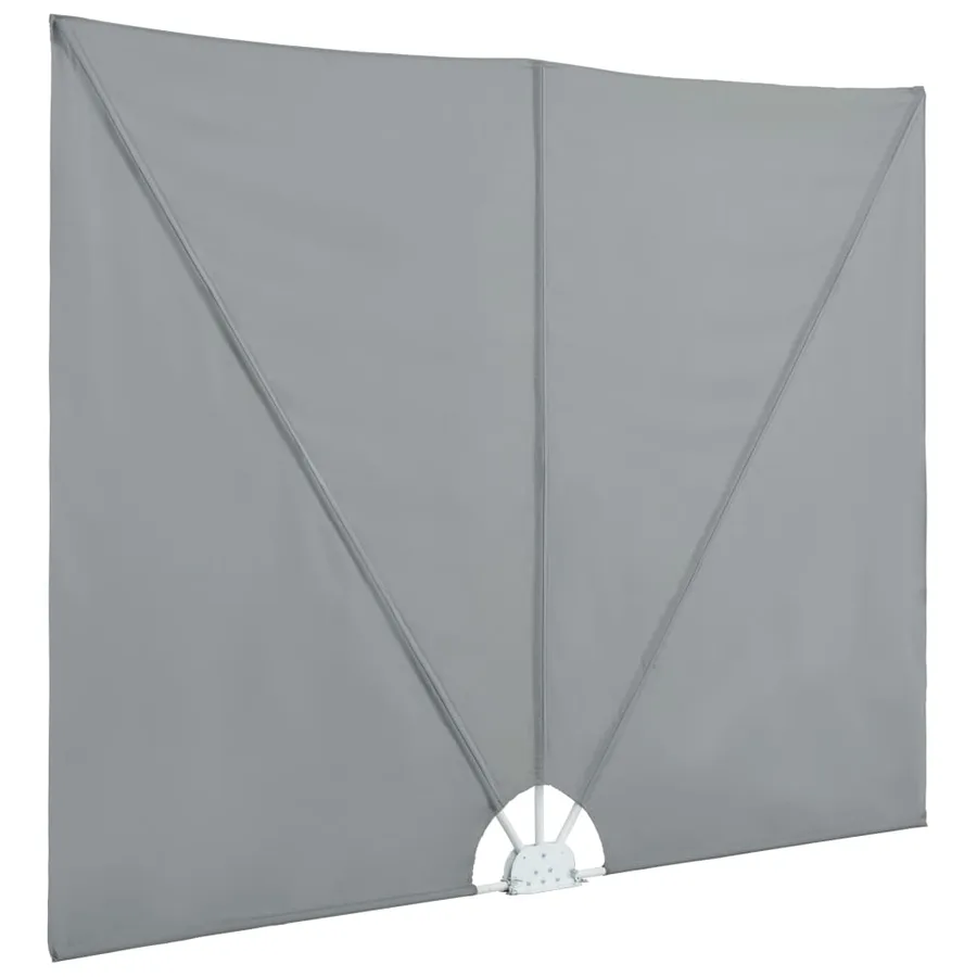 Auvent latéral pliable de terrasse Gris 400 x 200 cm - 5