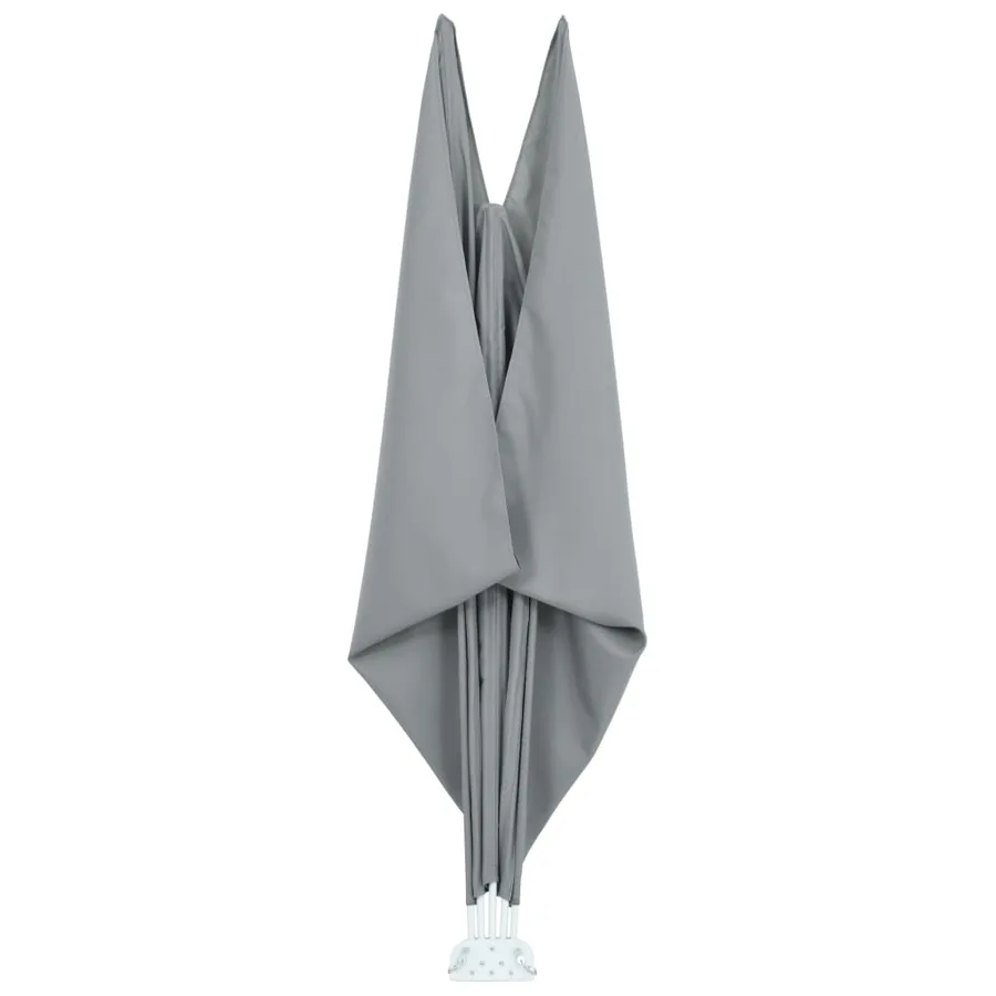 Auvent latéral pliable de terrasse Gris 400 x 200 cm - 6