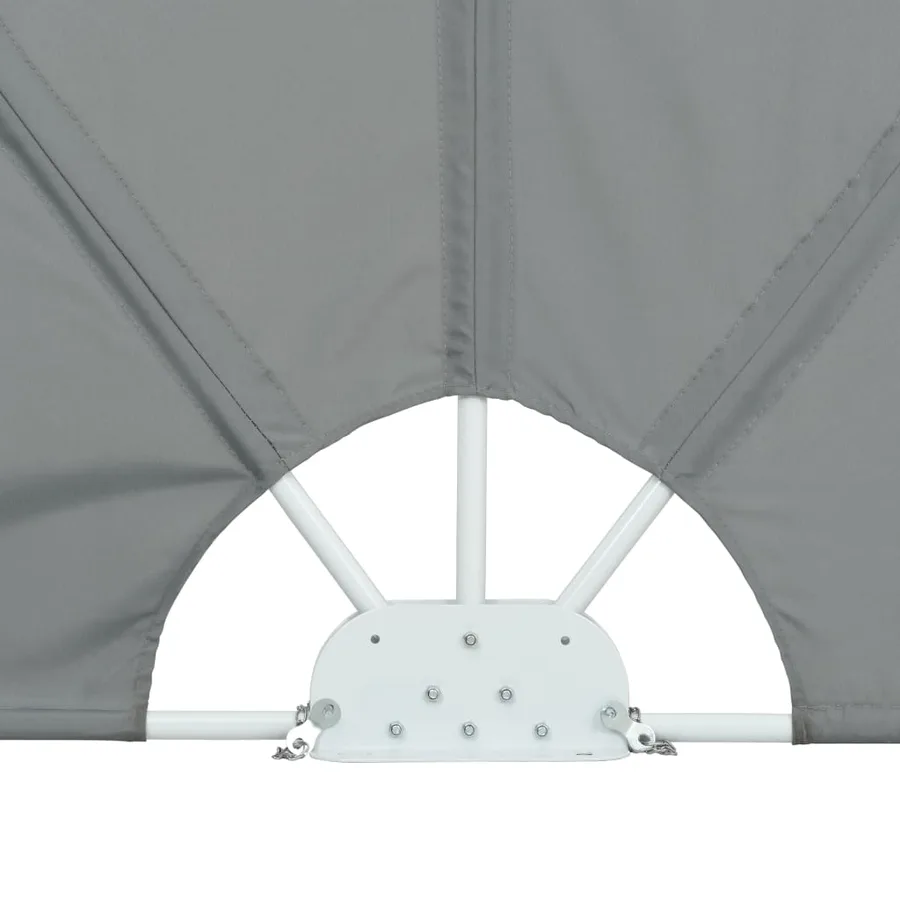 Auvent latéral pliable de terrasse Gris 400 x 200 cm - 8
