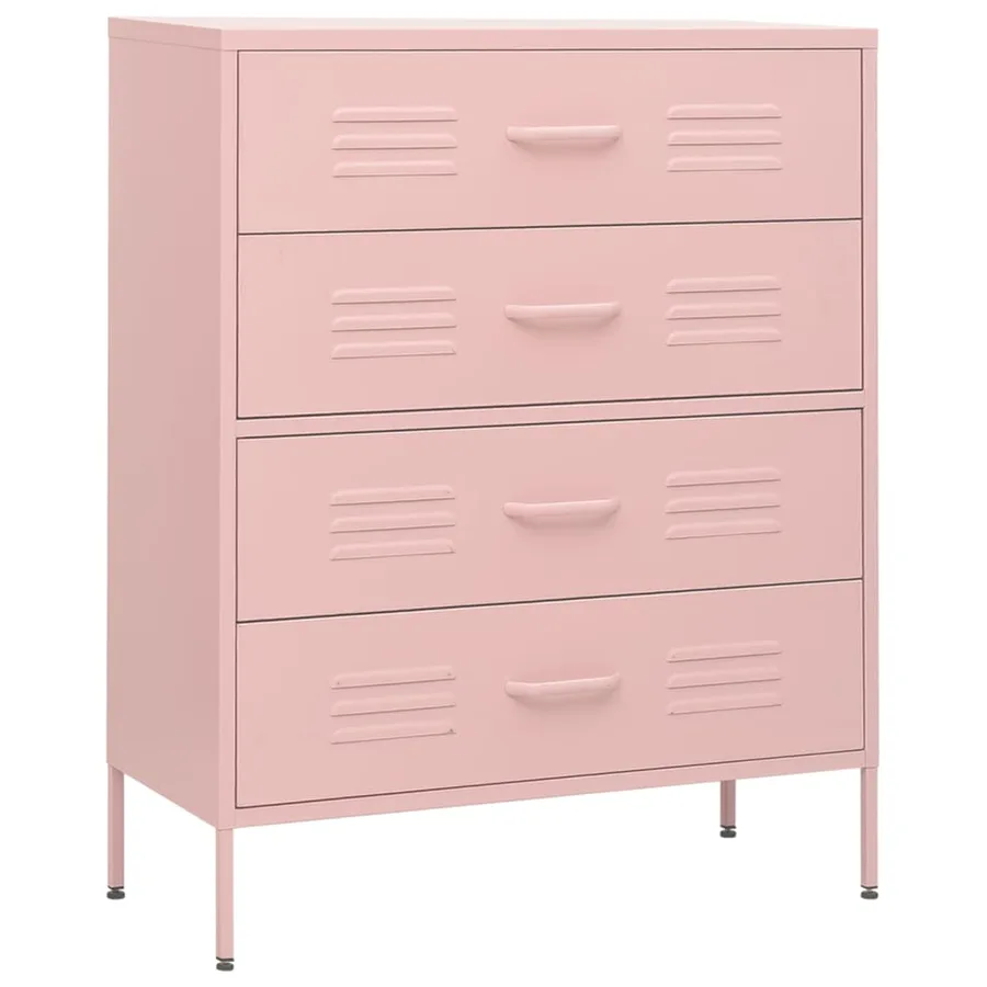 Commode Rose 80x35x101,5 cm Acier - 2