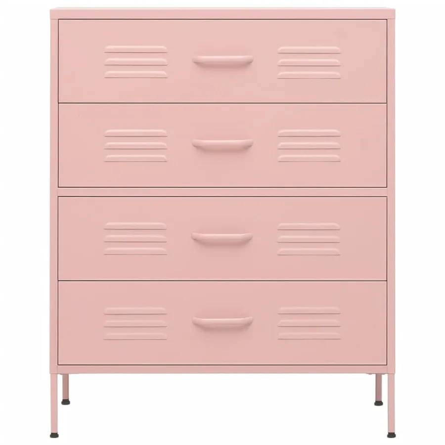 Commode Rose 80x35x101,5 cm Acier - 3