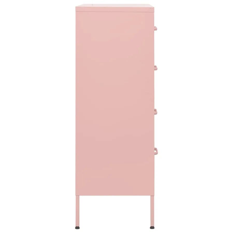Commode Rose 80x35x101,5 cm Acier - 4