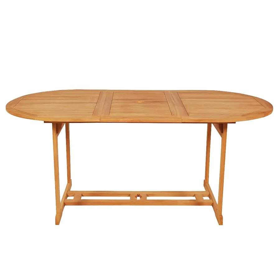 Ensemble à manger de jardin 9 pcs Bois de teck massif - 3