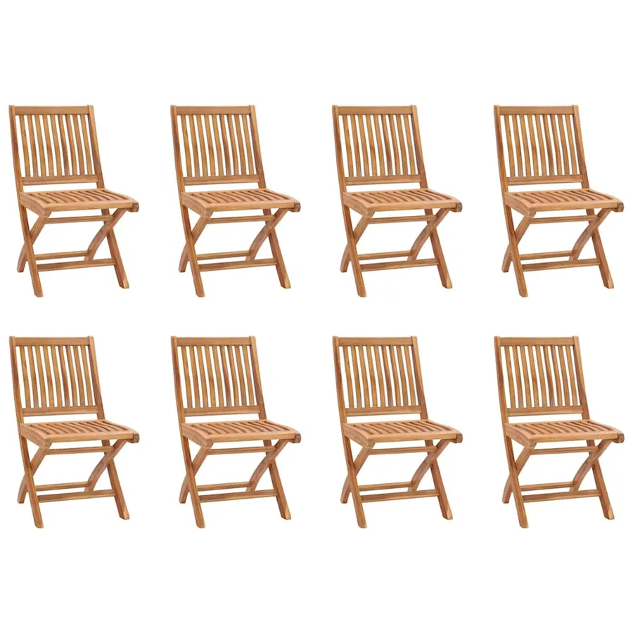 Ensemble à manger de jardin 9 pcs Bois de teck massif - 6