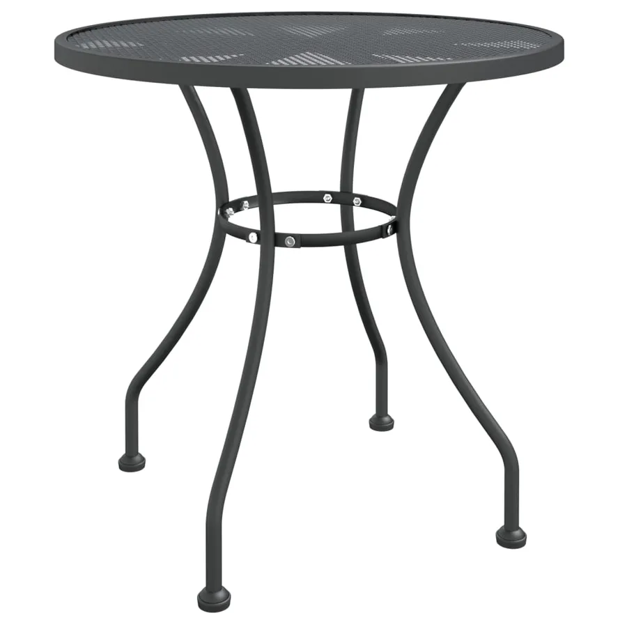 Ensemble à manger de jardin 5 pcs Maille Métal Anthracite - 4