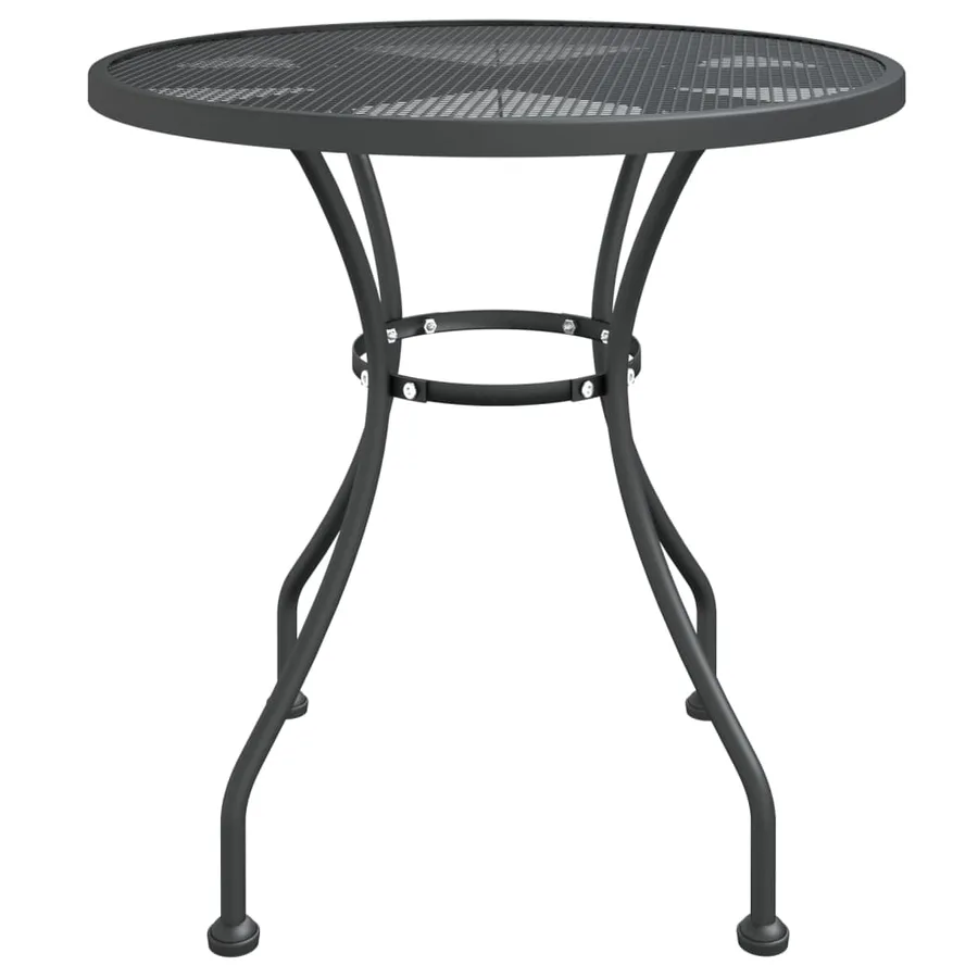Ensemble à manger de jardin 5 pcs Maille Métal Anthracite - 5
