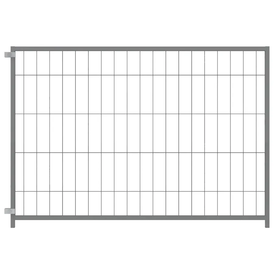 Chenil Argenté 300x100x70 cm Acier - 4