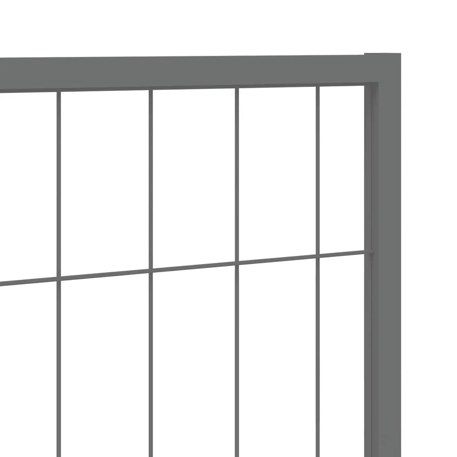 Chenil Argenté 300x100x70 cm Acier - 5
