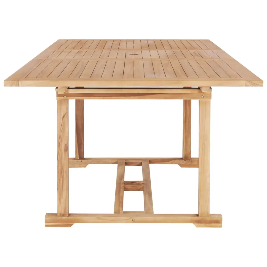 Table de jardin extensible 150-200x100x75 cm Teck solide - 6