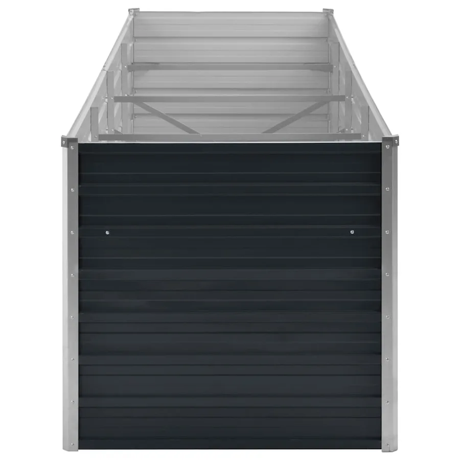 Lit surélevé de jardin Anthracite 320x80x77 cm Acier galvanisé - 5