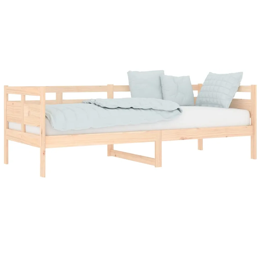 Lit de jour sans matelas bois de pin massif 80x200 cm - 3