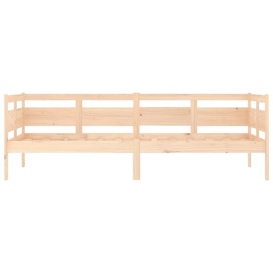 Lit de jour sans matelas bois de pin massif 80x200 cm - 8