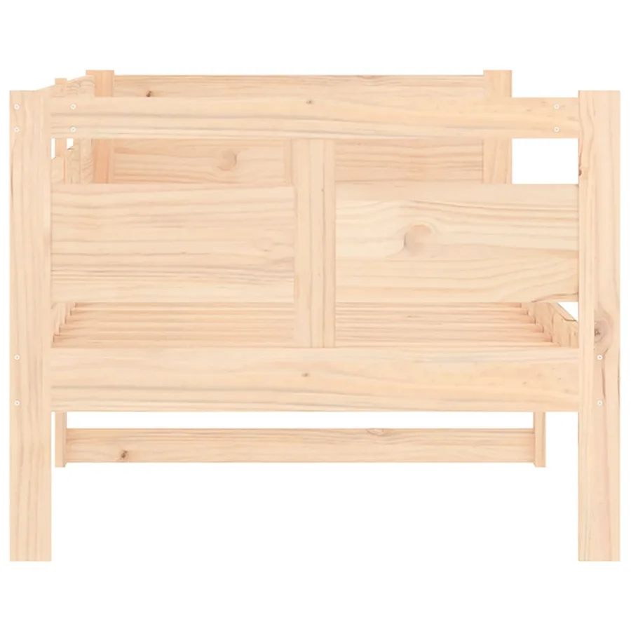 Lit de jour sans matelas bois de pin massif 80x200 cm - 9