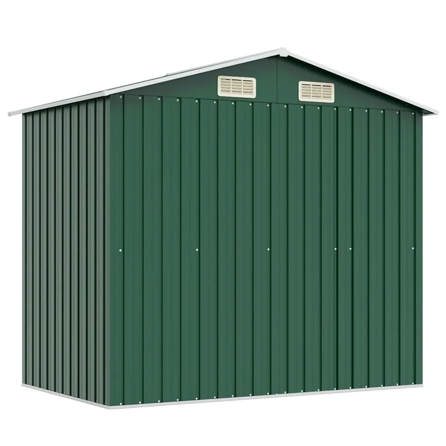 Abri de stockage pour jardin Métal Vert 204 x 132 x 186 cm - 7