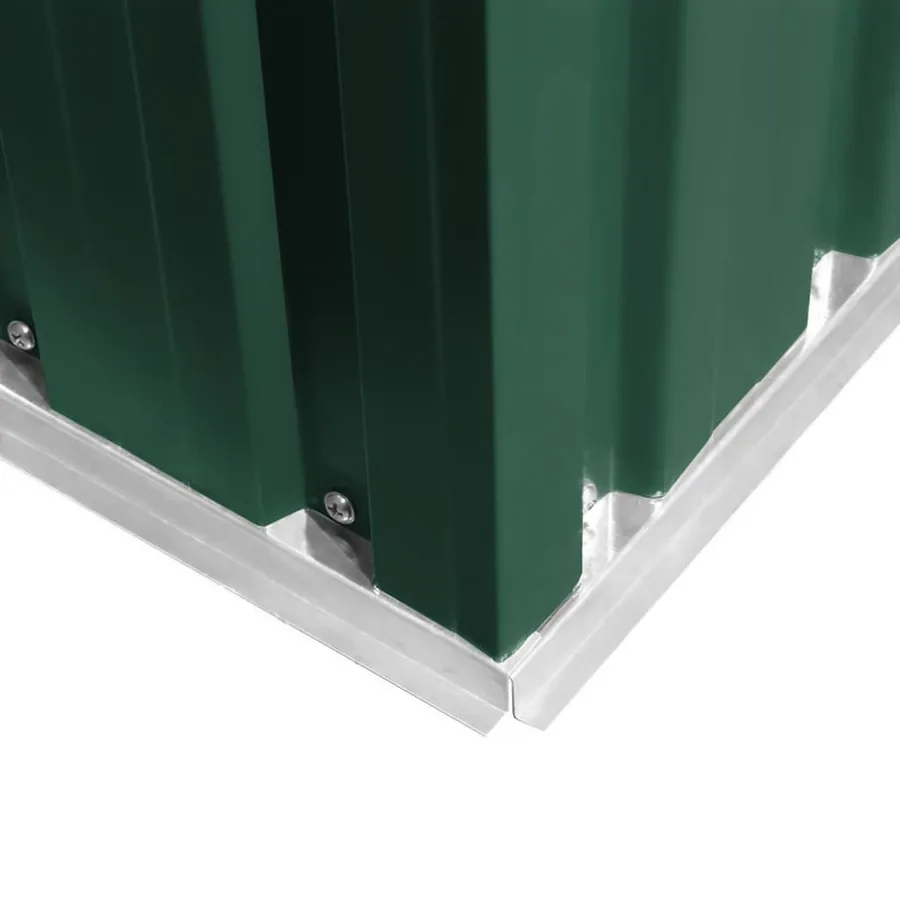 Abri de stockage pour jardin Métal Vert 204 x 132 x 186 cm - 8