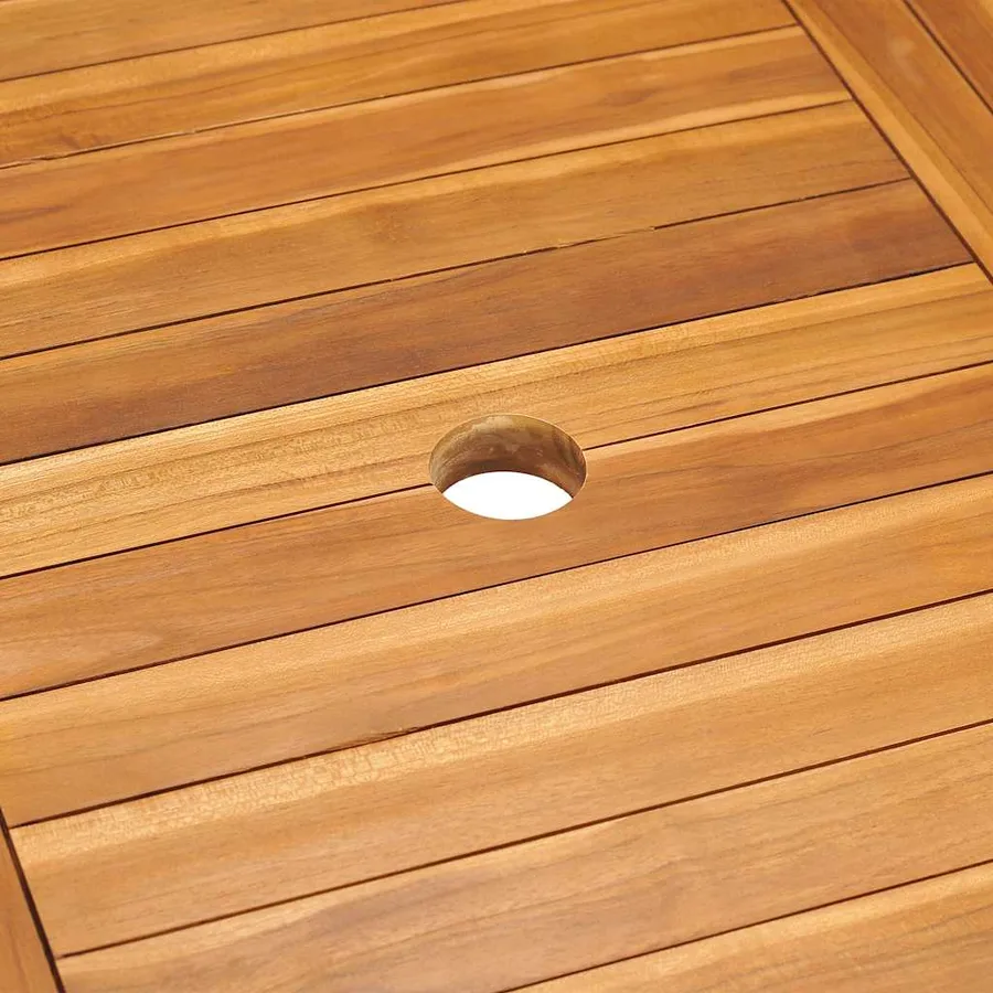 Ensemble à manger de jardin 5 pcs Bois de teck massif - 6
