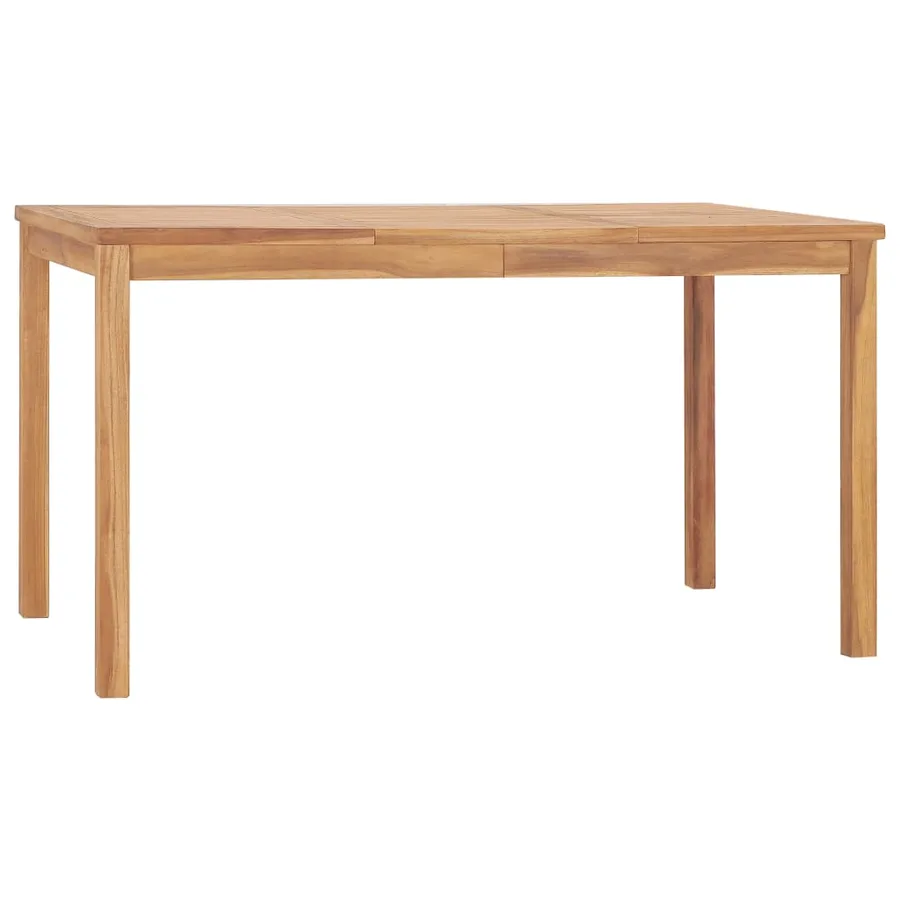 Ensemble de salle à manger de jardin 7 pièces 140 x 80 cm en bois de teck massif - 10