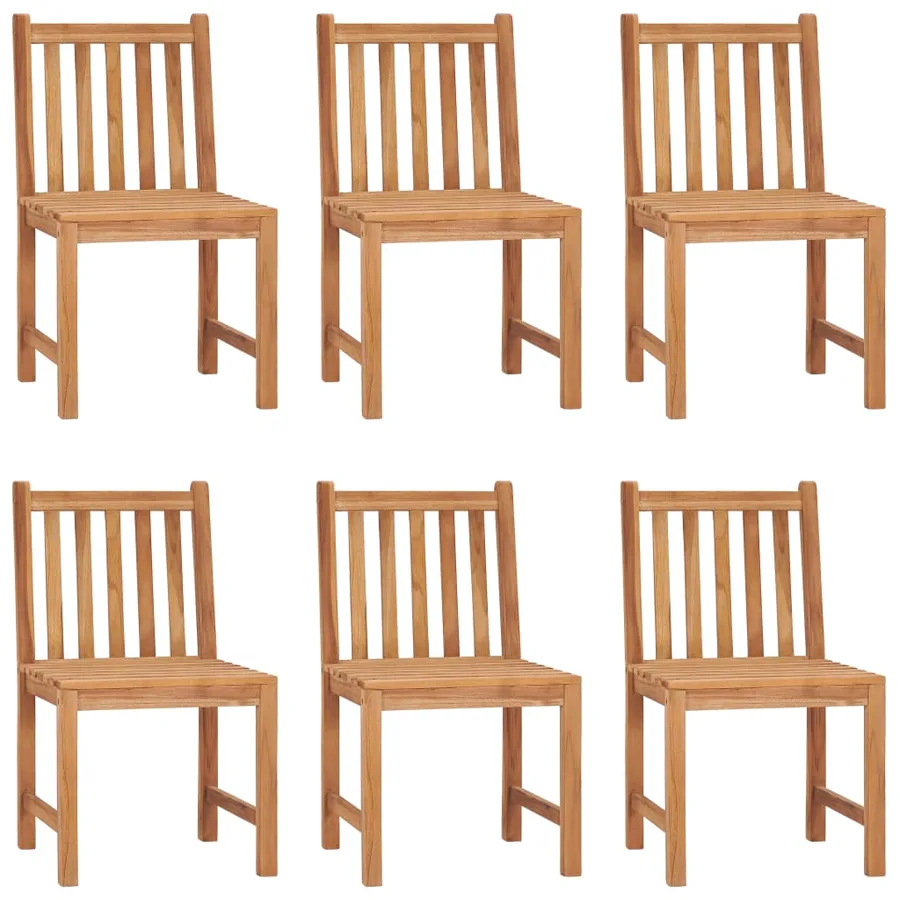 Ensemble de salle à manger de jardin 7 pièces 140 x 80 cm en bois de teck massif - 3