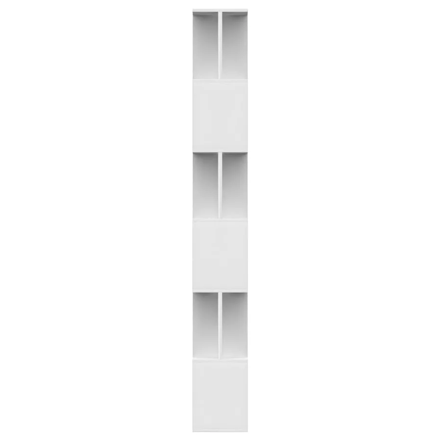 Bibliothèque/Séparateur de pièce Blanc Bois d'ingénierie - 6