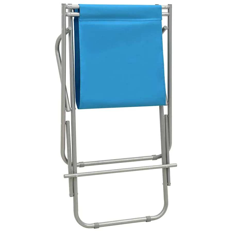 Chaises à bascule lot de 2 Acier Vert - 17