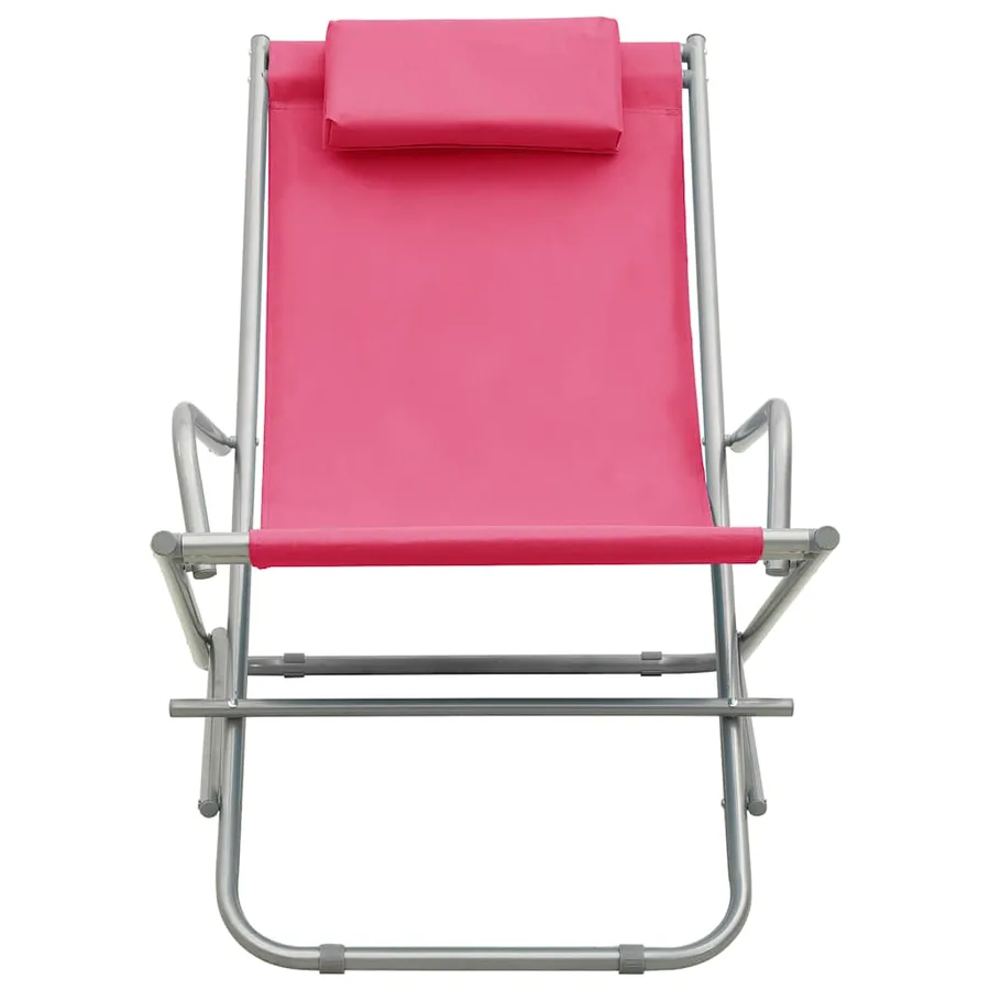Chaises à bascule lot de 2 Acier Vert - 21