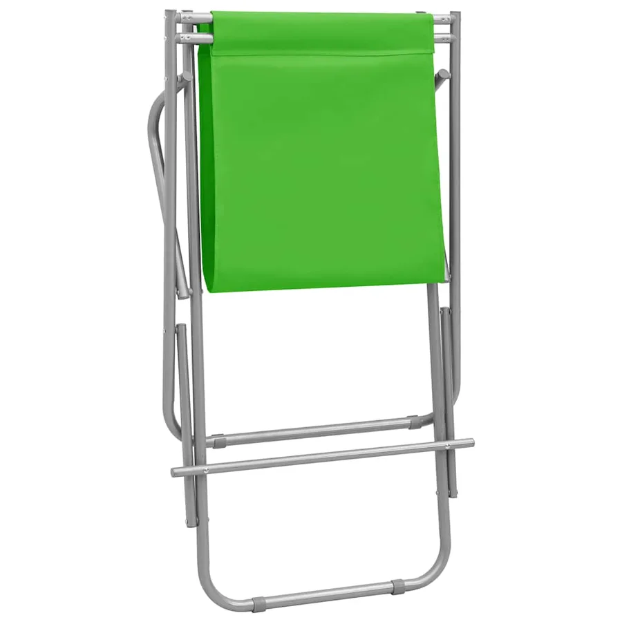 Chaises à bascule lot de 2 Acier Vert - 8