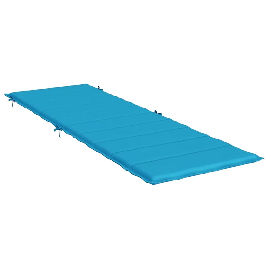 Coussin de chaise longue bleu 186x58x4 cm tissu oxford - 4