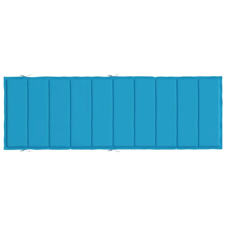 Coussin de chaise longue bleu 186x58x4 cm tissu oxford - 5