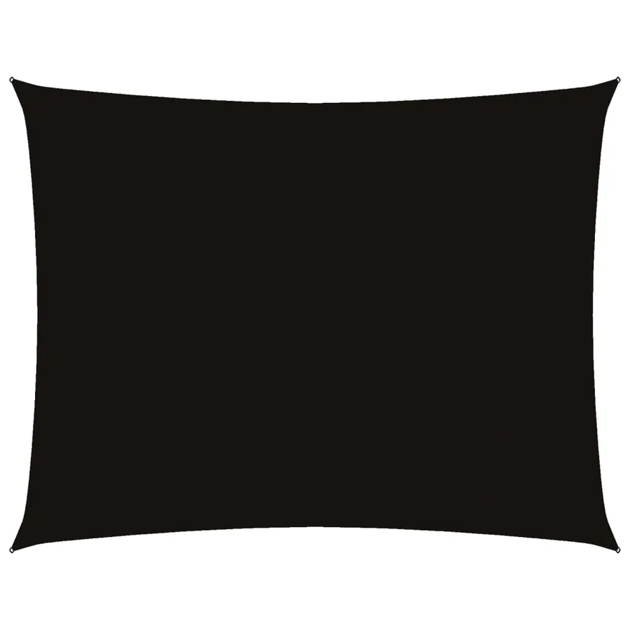 Voile de parasol tissu oxford rectangulaire 2x3 m noir - 2