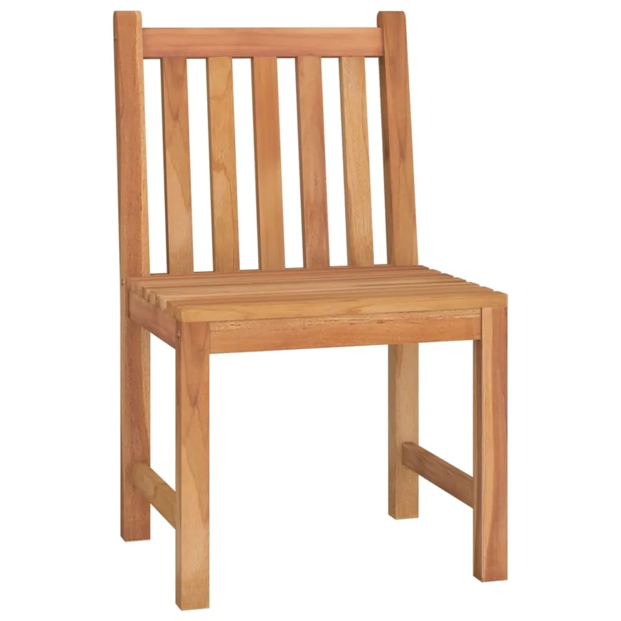 Ensemble à manger de jardin 5pcs Bois de teck massif - 8