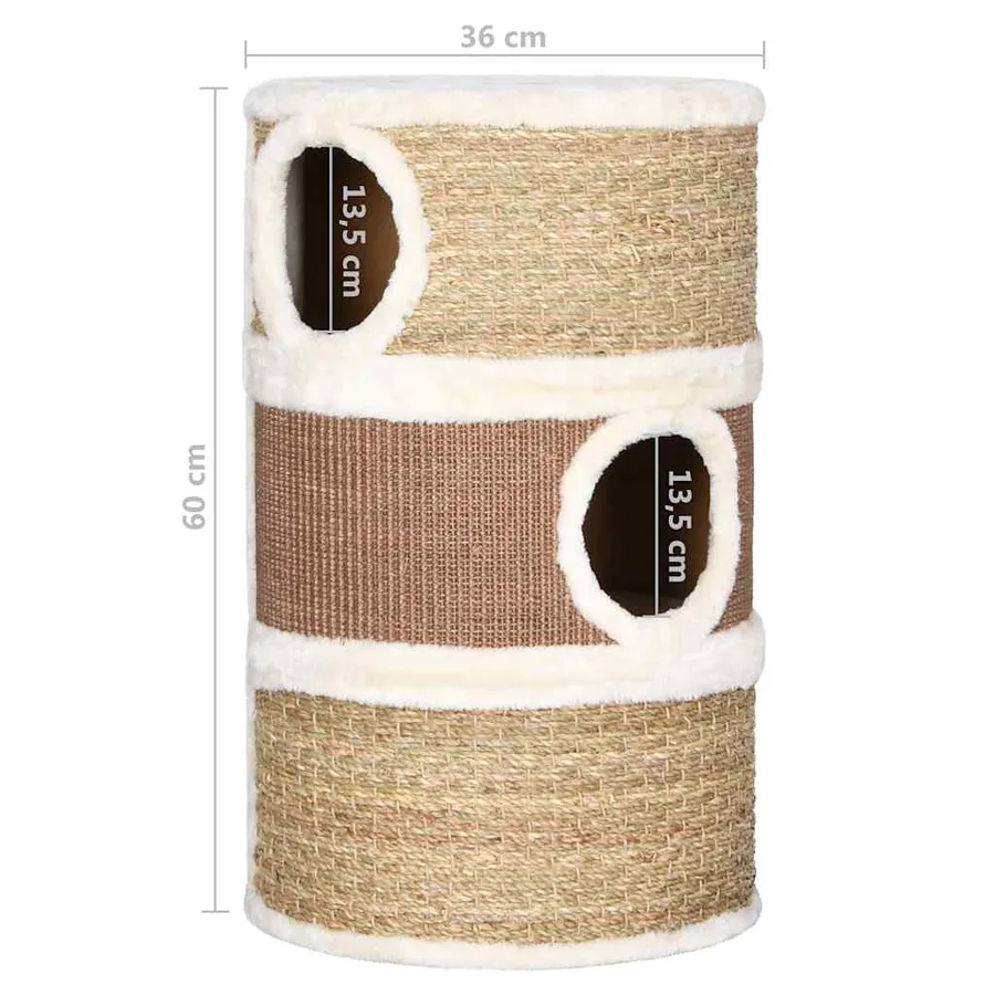 Tonneau à gratter pour chats 60 cm Herbiers marins - 7