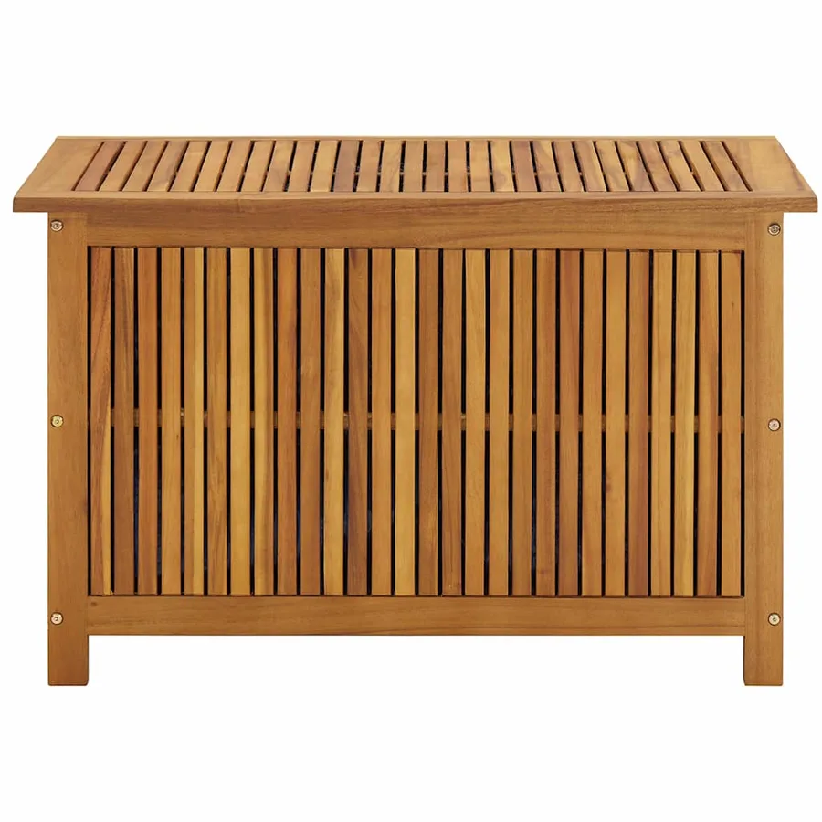 Boîte de rangement de jardin 90x50x58 cm bois d'acacia massif - 4