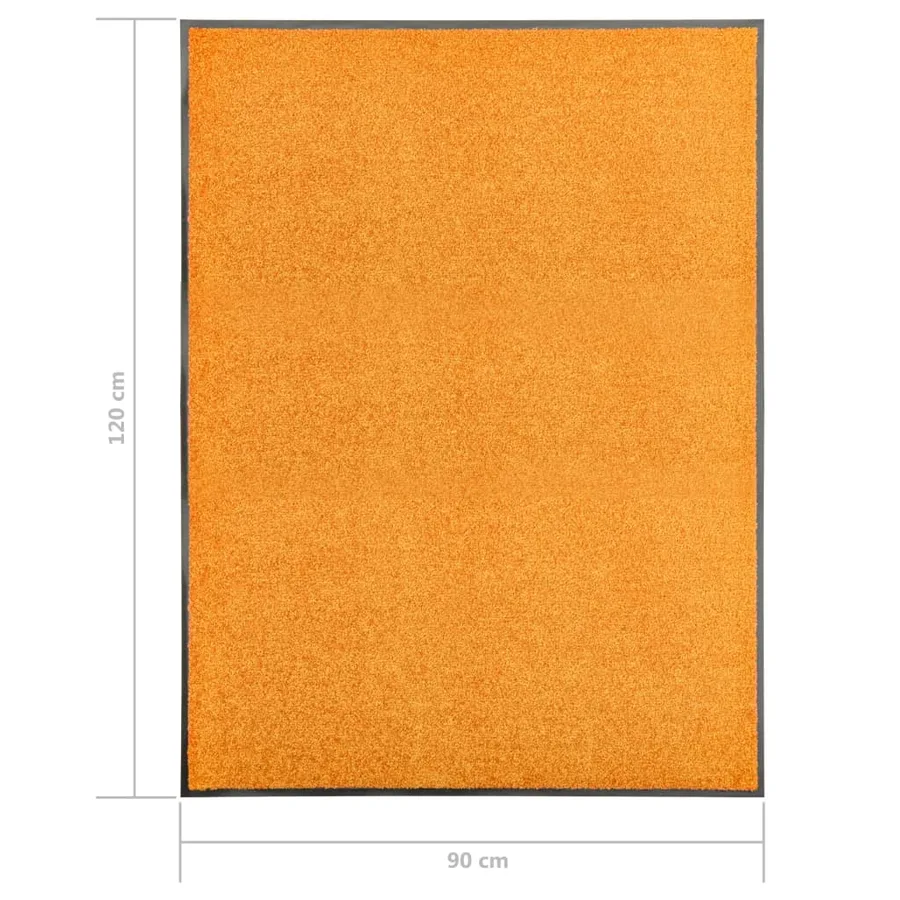 Paillasson lavable Orange 90x120 cm - 6