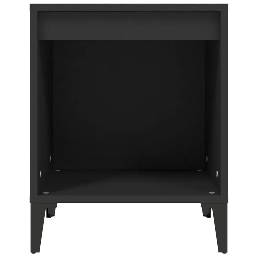 Tables de chevet 2 pcs Noir 40x35x50 cm - 6