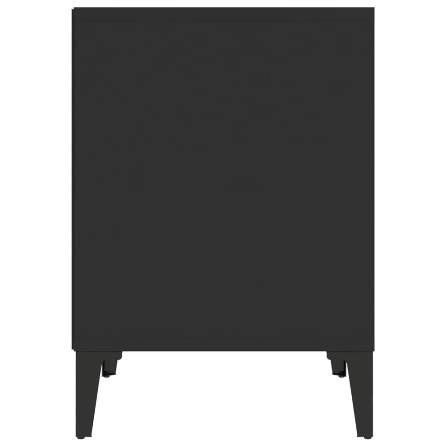 Tables de chevet 2 pcs Noir 40x35x50 cm - 7