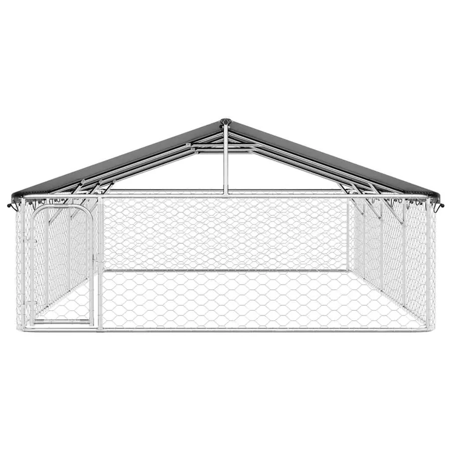 Chenil extérieur avec toit 600x300x150 cm - 6