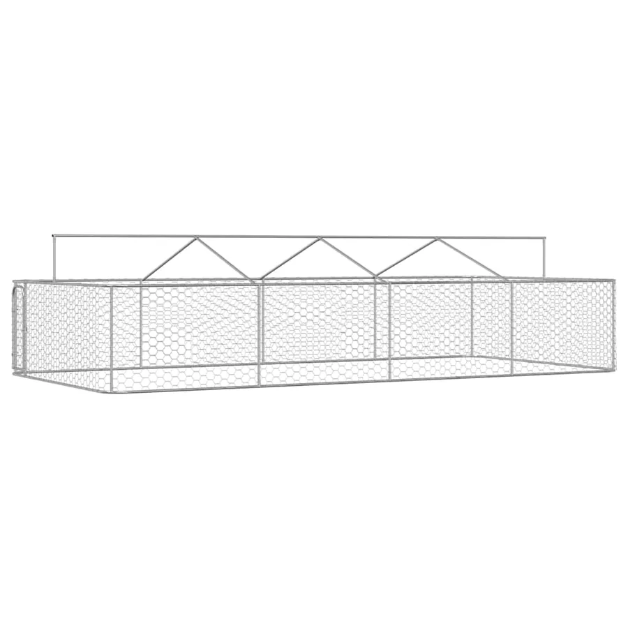 Chenil extérieur avec toit 600x300x150 cm - 7