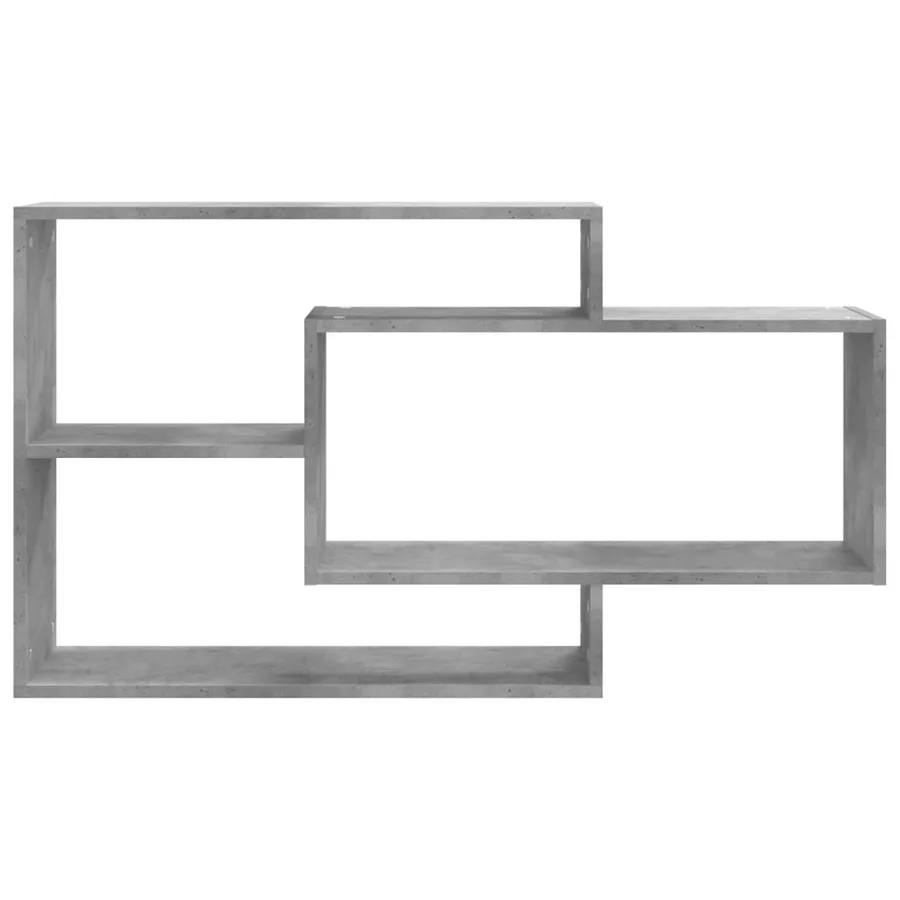 Étagères murales Gris béton 104x20x58,5 cm Bois d'ingénierie - 4