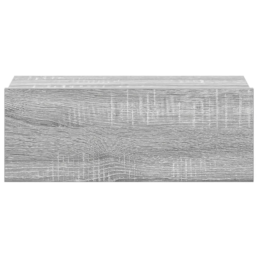 Table de chevet flottante Sonoma gris 40x30x15 cm - 6