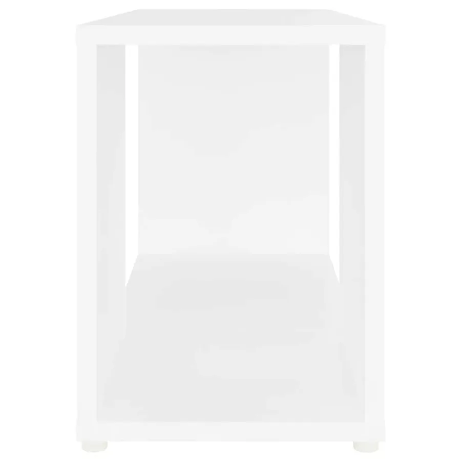 Meuble TV Blanc 60x24x32 cm Bois d'ingénierie - 5