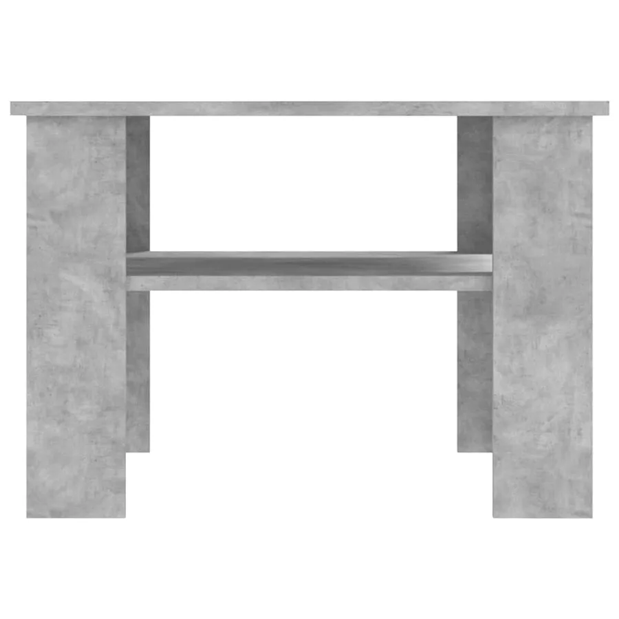 Table basse Gris béton 60x60x42 cm Bois d’ingénierie - 4