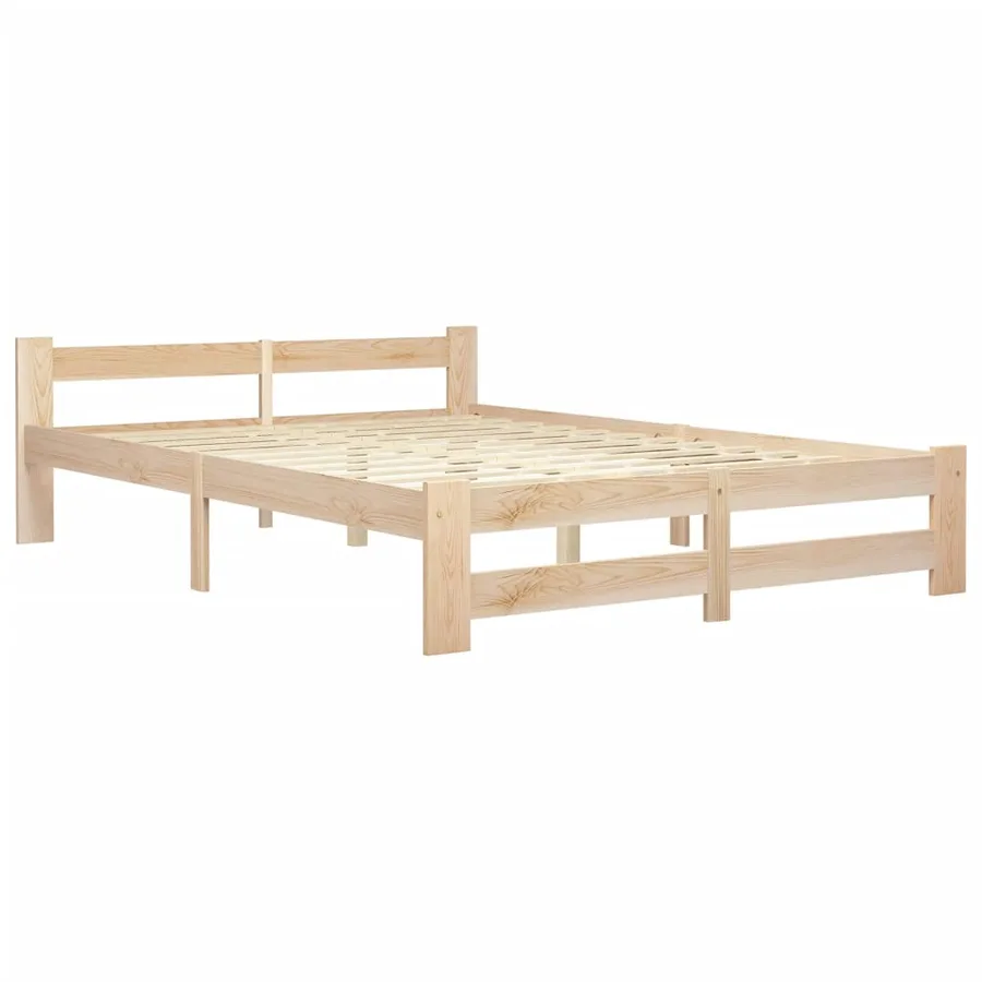 Cadre de lit de palette sans matelas 180x200 cm bois massif pin - 2