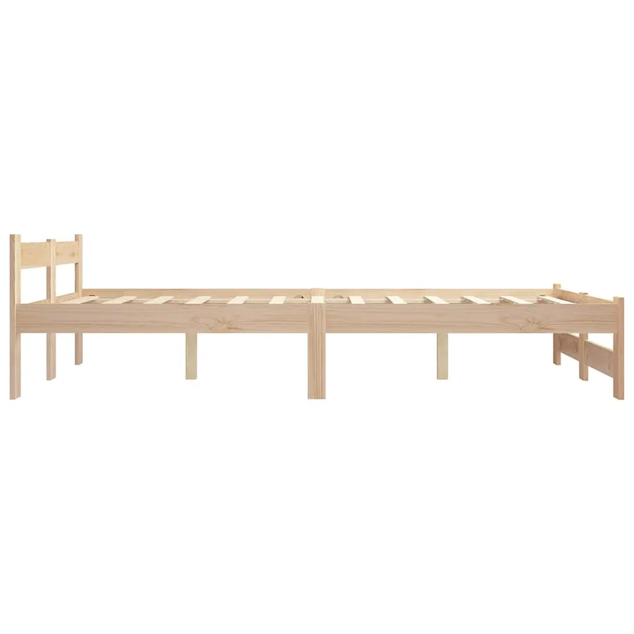Cadre de lit de palette sans matelas 180x200 cm bois massif pin - 4