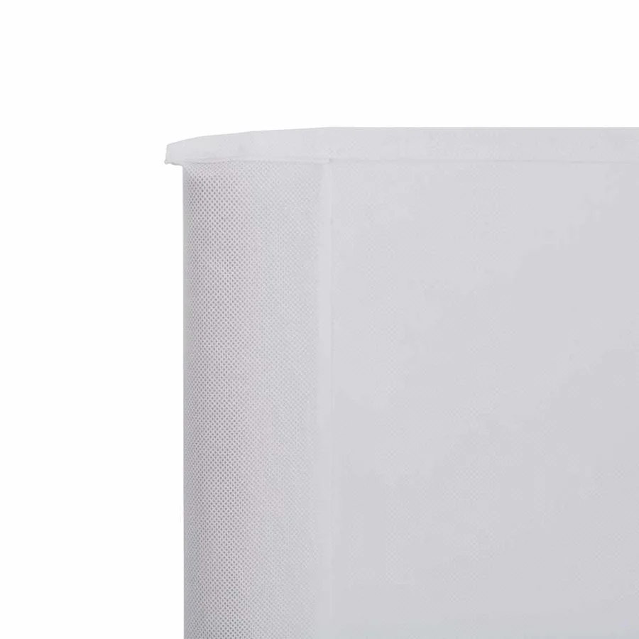 Paravent 9 panneaux Tissu 1200 x 120 cm Blanc sable - 4