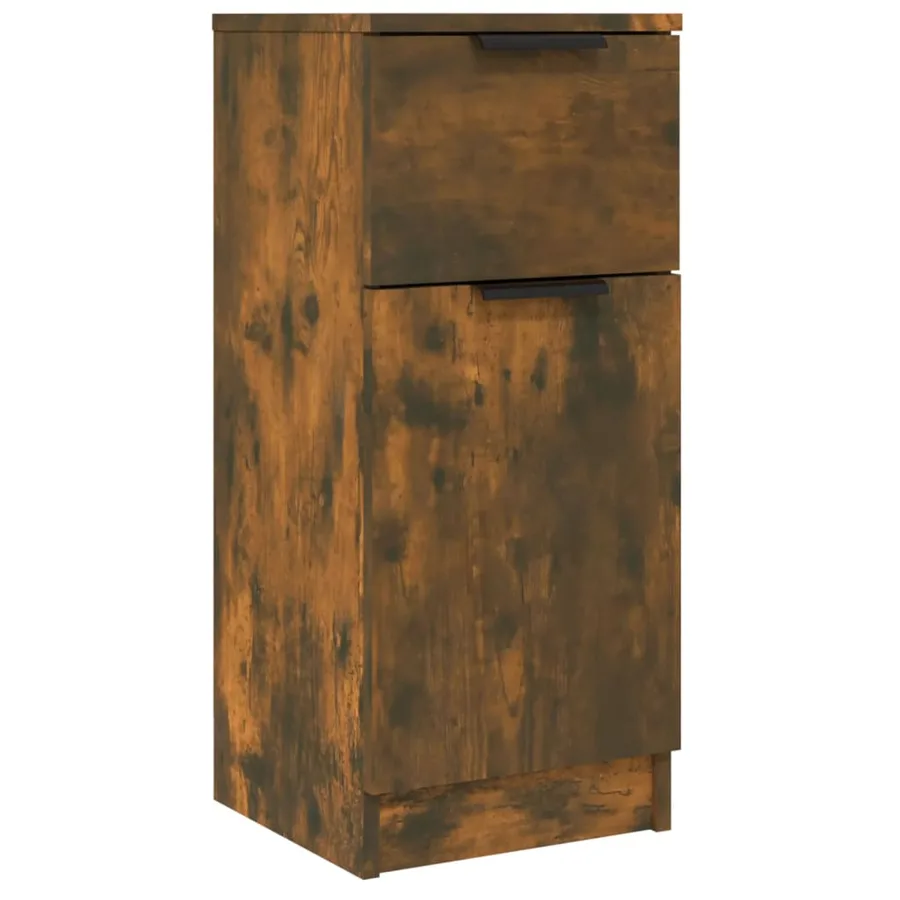 Buffet Chêne fumé 30x30x70 cm Bois d'ingénierie - 2