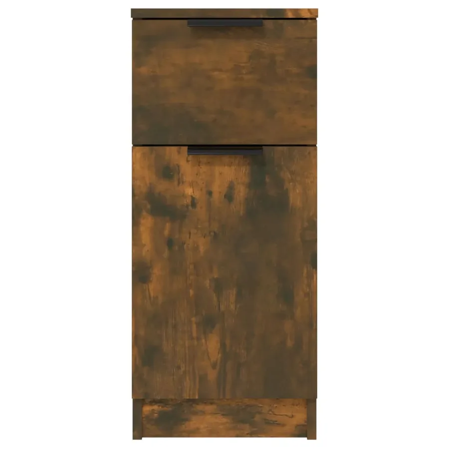 Buffet Chêne fumé 30x30x70 cm Bois d'ingénierie - 5