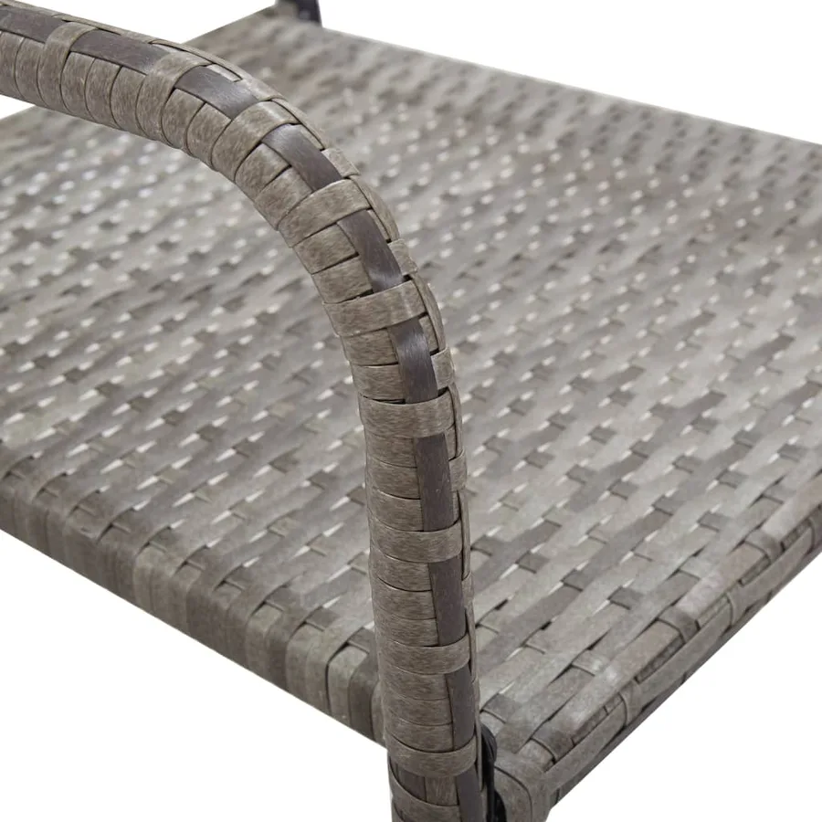Ensemble à manger de jardin 3 pcs Gris - 5